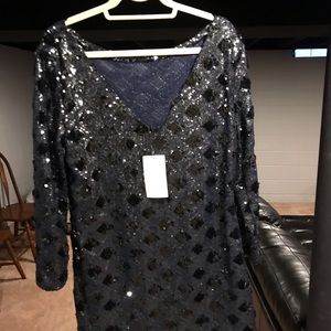 Black sequin dress